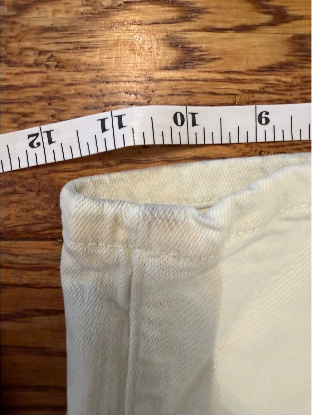 LOLA Jeans Milan High Rise Wide Leg Ivory Flat Pocket Denim Women’s 70s Luxury - Picture 9 of 9